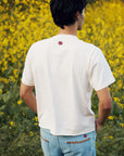"On The Farm" Raw Hem Tee