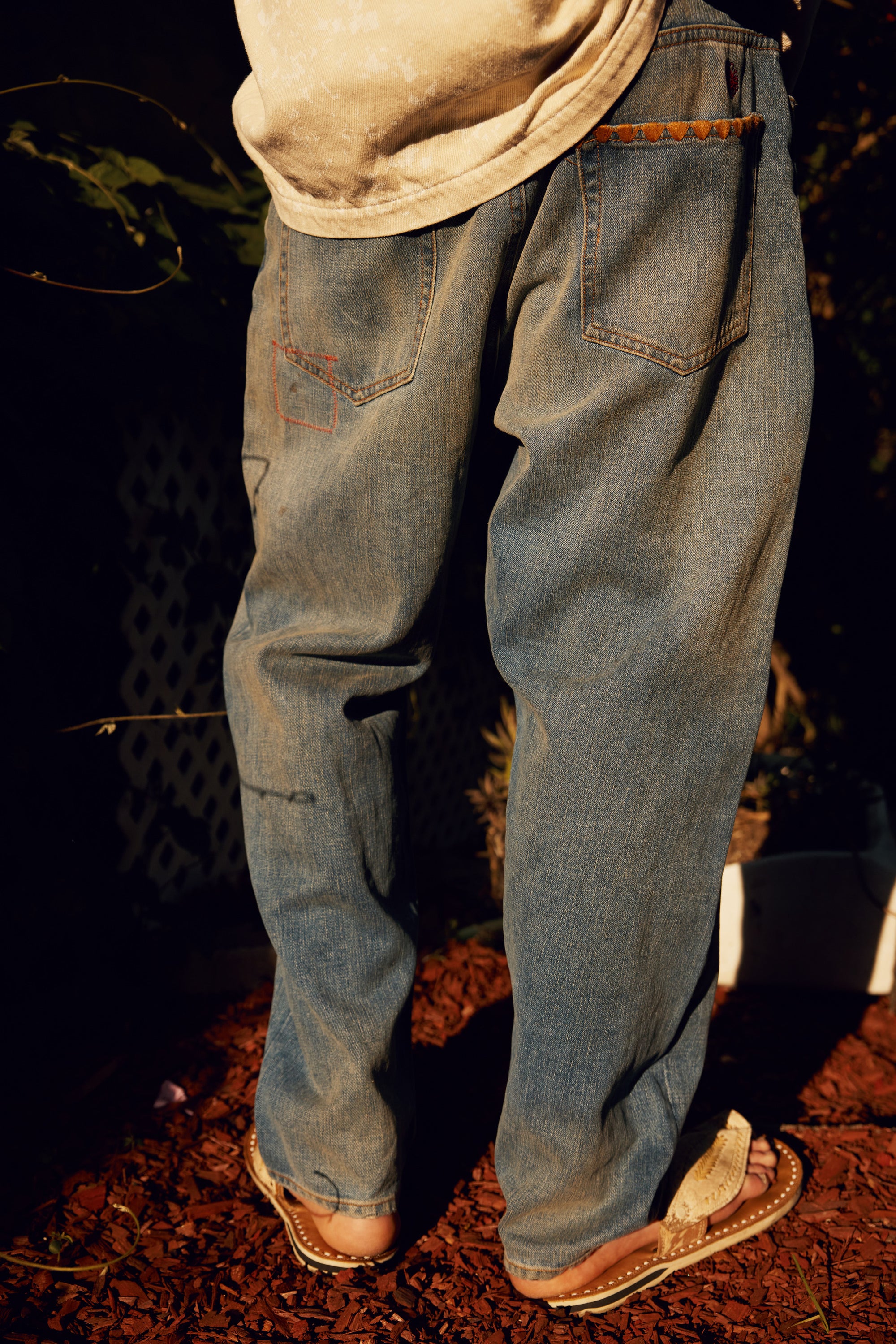 Baggy Fit Hemp Jeans - Grandma&#39;s Repair
